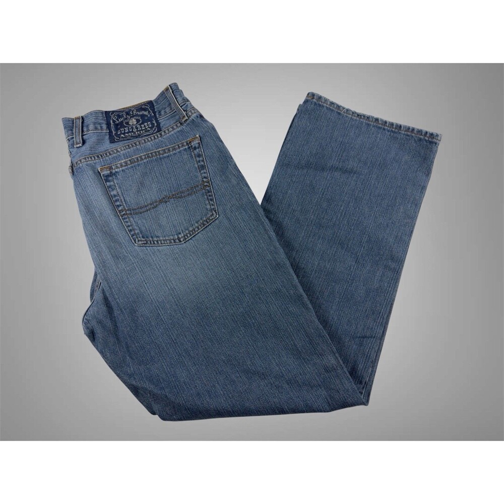 Lucky Brand Dungarees Classic Fit Jeans Men’s Size 36 Regular Blue Denim